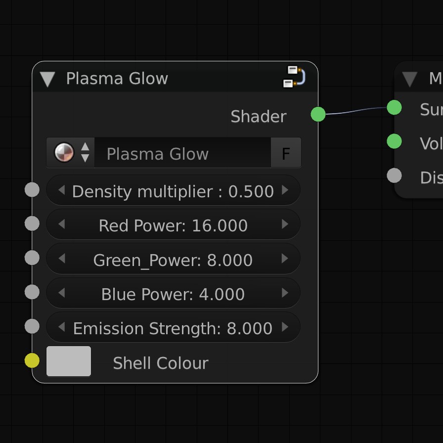 Cycles faked volumetric glowing plasma shader preview image 2